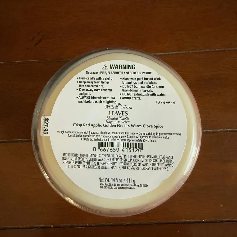 NEW LEAVES 3-Wick 14.5 oz Candle Bath & Body Works - Picture 3 of 3